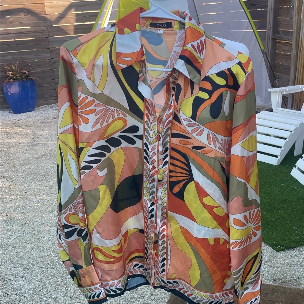 Micas Women's Multicolor Blouse - Picture 9 of 12